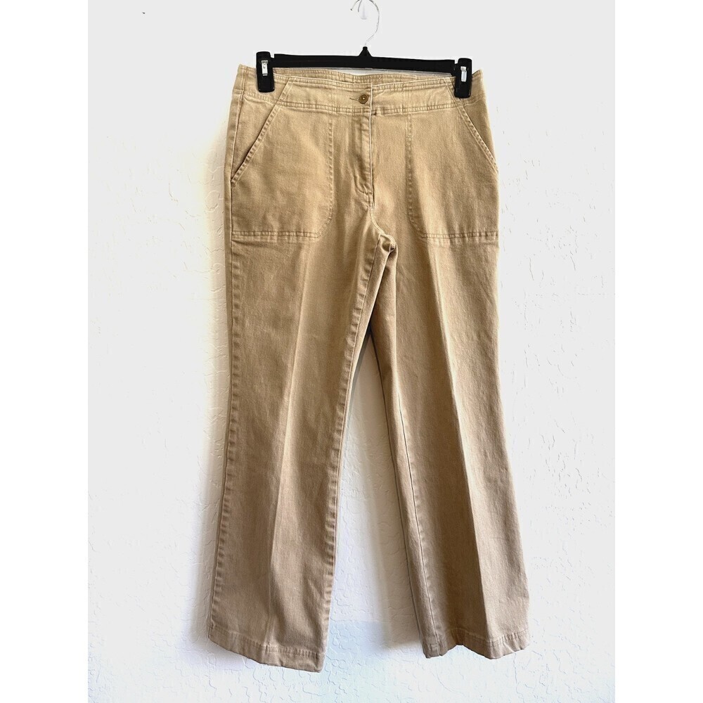 Caslon Woman's Straight‎ Leg Khaki Jeans Size 8 Minimal Boho Cowboy Hipster